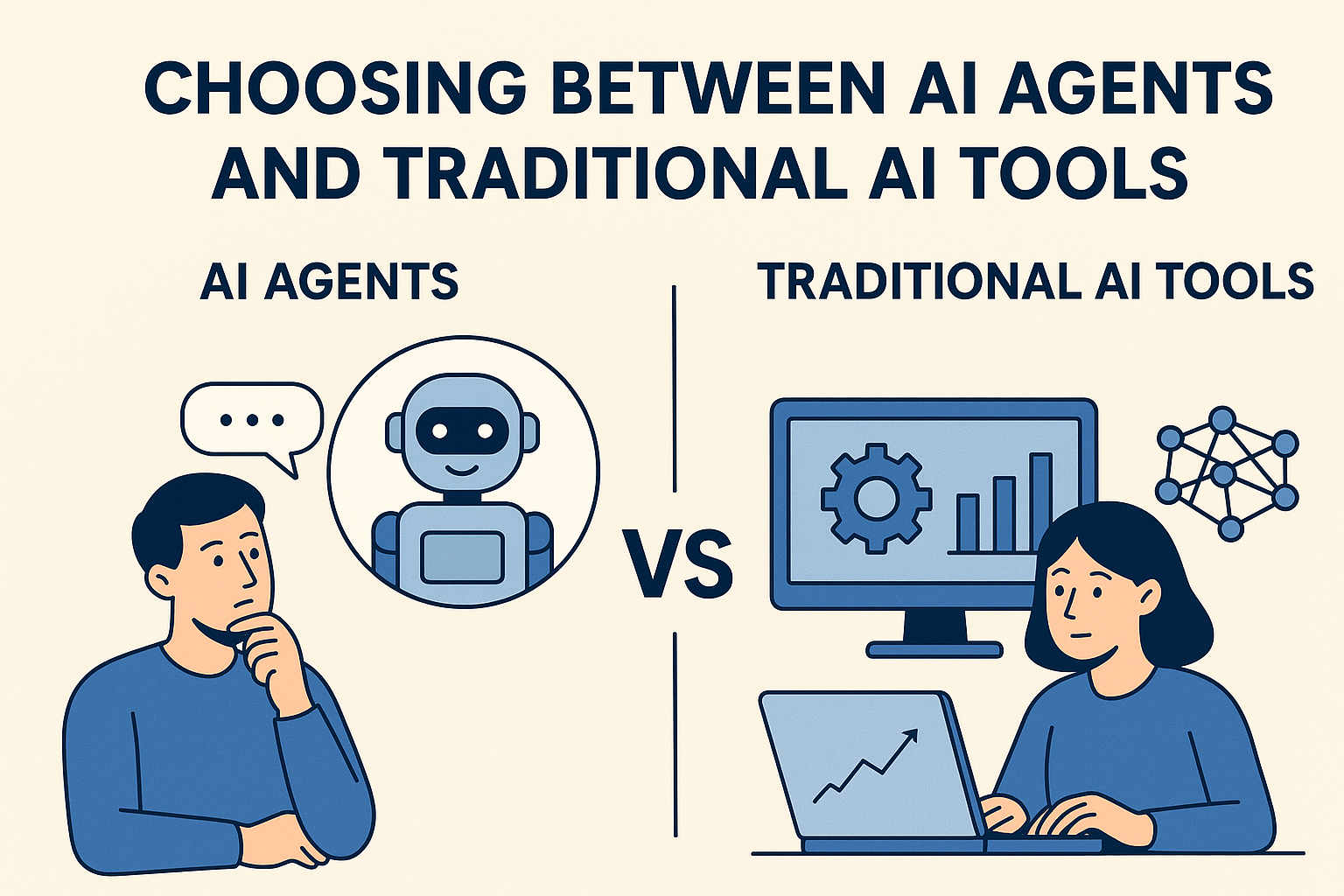 Choosing Between AI Agents and Traditional AI Tools