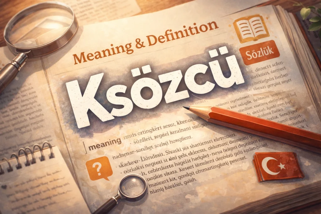 The Meaning and Definition of Ksözcü