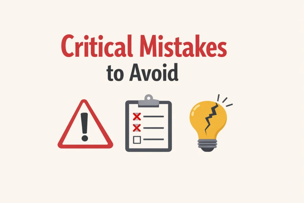 Critical Mistakes to Avoid
