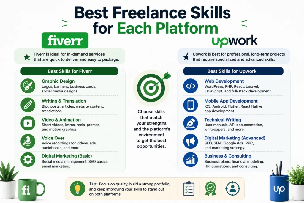 Best Freelance Skills for Each Platform