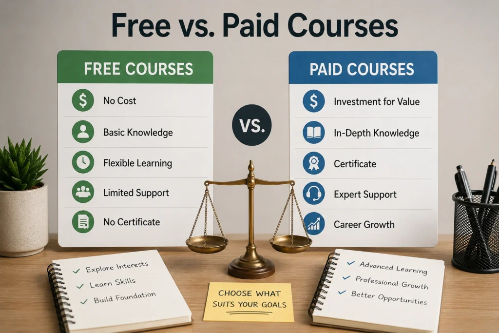 Free vs. Paid Courses