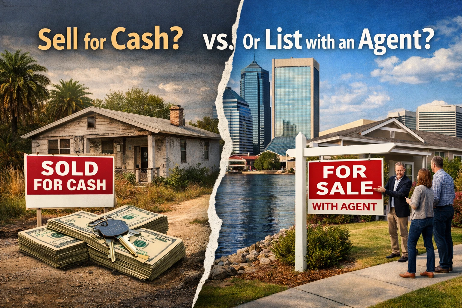 Cash Offer or Realtor? How to Sell Your Jacksonville Home Smartly