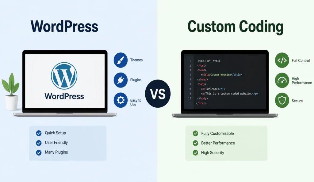 WordPress vs Custom Coding: Which Is Better for Your Website?